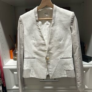 Helmut Lang White Blazer Tailored Suit Jacket